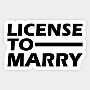 Officiant - License to marry Sticker